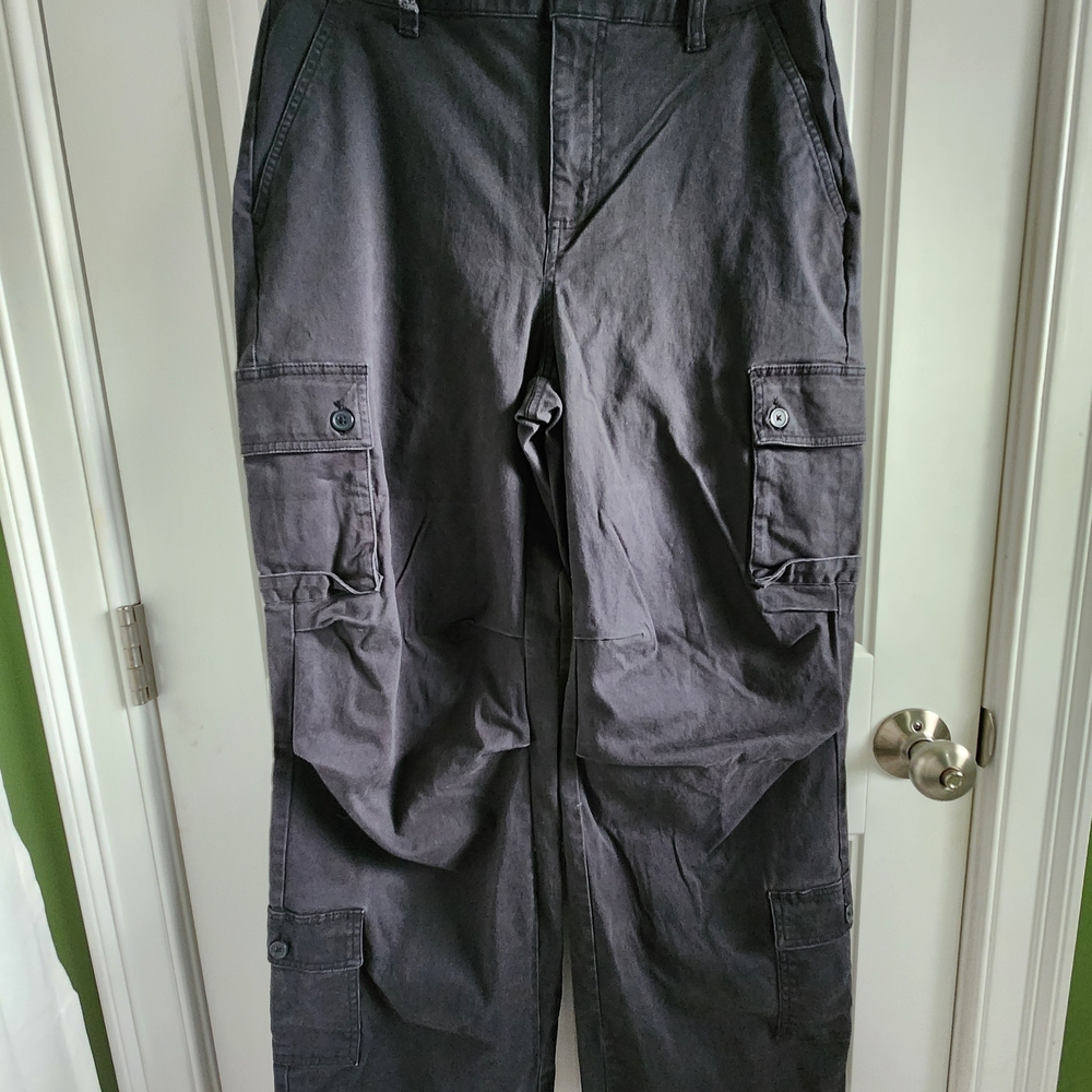 Wild Fable Women's Dark Gray Cargo/Charcoal Pants